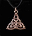 Celtic Triquetra Casting in Bronze . Stunning Intricate Pendant